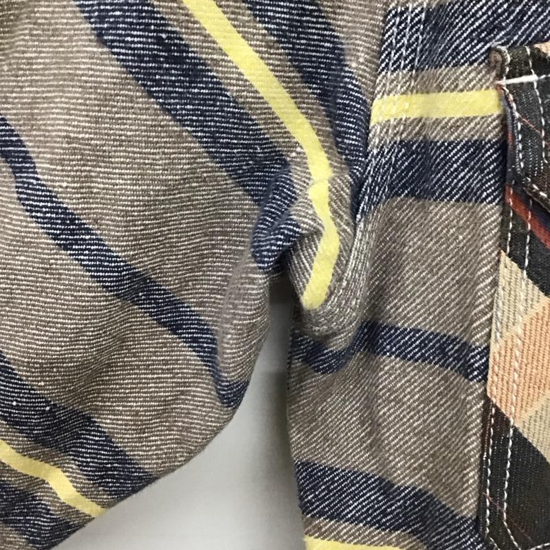マナスタッシュ MANASTASH シャツ、ブラウス 長袖 長袖シャツ チェックシャツ カラーシャツ M プリント マルチカラー / マルチカラー /  メンズ USED 古着 中古 10147502