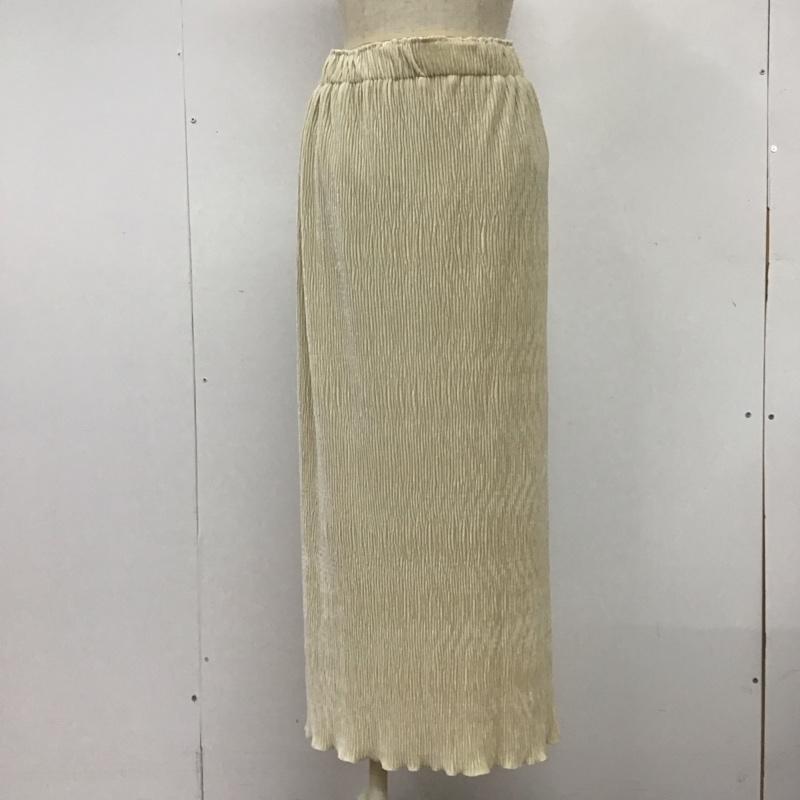 ローリーズファーム LOWRYS FARM スカート ロングスカート LF523009CF リブ タイトスカート FREE 無地 アイボリー / アイボリー /  レディース USED 古着 中古 10108425