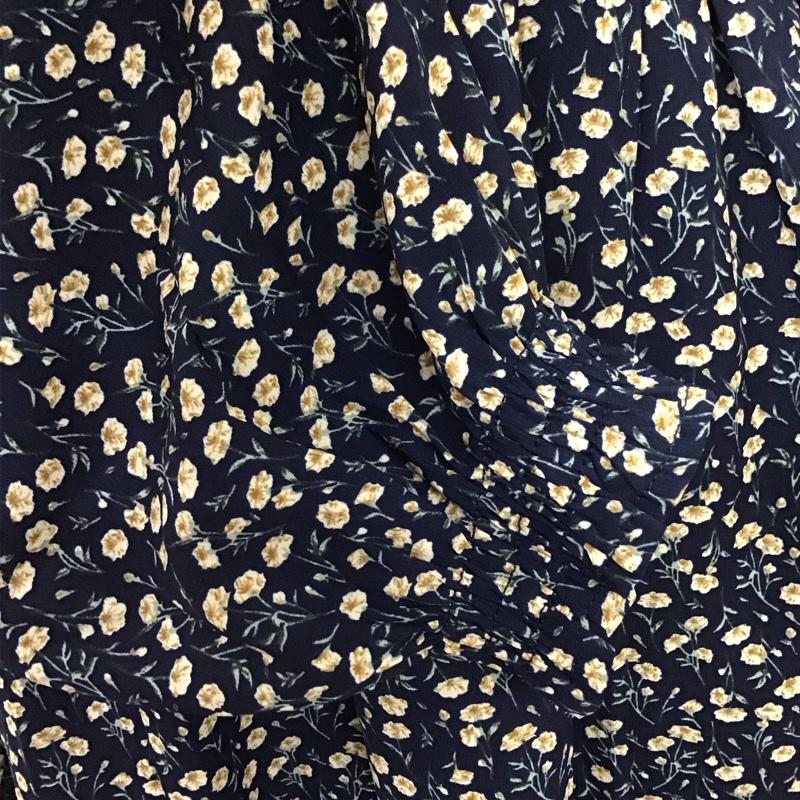 オリーブデオリーブ OLIVE des OLIVE ワンピース ロングスカート 長袖ロングワンピース フレアワンピース 切り替えワンピース 総柄 FREE プリント マルチカラー / マルチカラー /  レディース USED 古着 中古 10116957