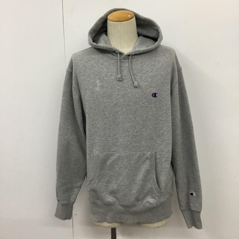 チャンピオン Champion パーカー 長袖 フーディ XXL 無地 灰 / グレー /  メンズ USED 古着 中古 10109923
