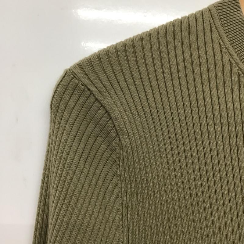 セオリー theory カーディガン 長袖 S 無地 カーキ / カーキ /  レディース USED 古着 中古 10150805