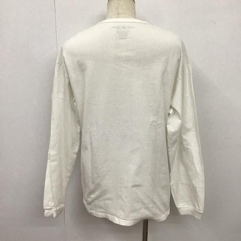 ラフアンドラゲッド ROUGH and RUGGED カットソー 長袖 長袖カットソー プリントカットソー クルーネック XL プリント 白 / ホワイト /  メンズ USED 古着 中古 10126195