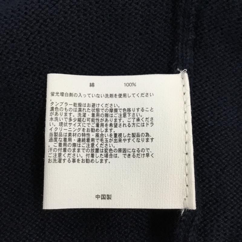 ブルックスブラザーズ BROOKS BROTHERS ニット、セーター 長袖 Vネック タグ付き M 無地 紺 / ネイビー /  メンズ USED 古着 中古 10112874