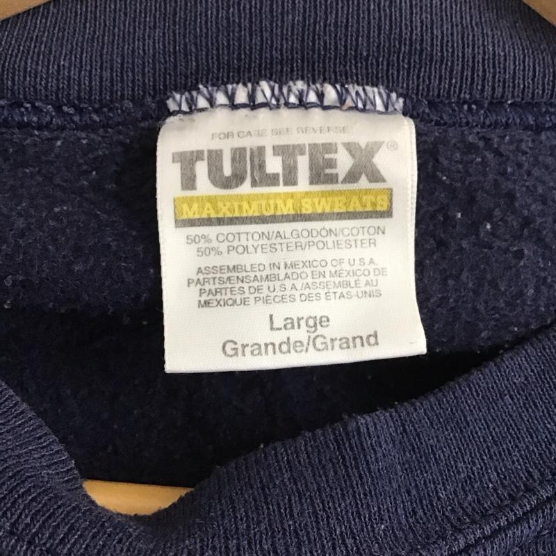 古着 USED トレーナー 長袖 L ロゴ、文字 X プリント 紺 / ネイビー /  メンズ USED 古着 中古 10131069