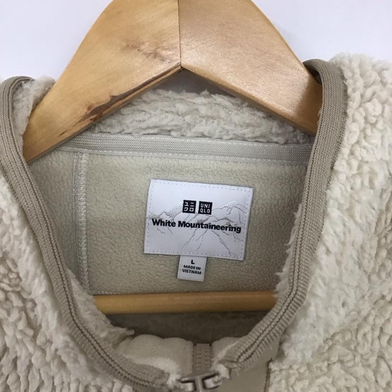 ユニクロ UNIQLO ジャケット、上着 ジャンパー、ブルゾン ジップアップフリースジャケット アウター 長袖ジャケット パーカー L 無地 オフホワイト / オフホワイト /  メンズ USED 古着 中古 10141991