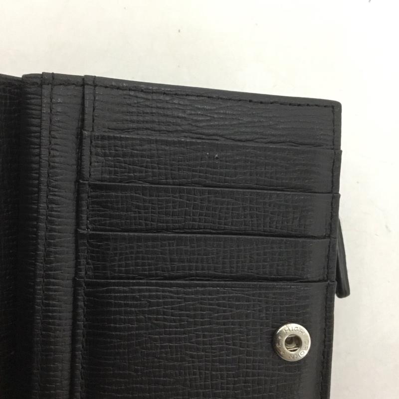 ポロラルフローレン POLO RALPH LAUREN 財布 二つ折り L字ファスナー 縦型 ワンポイント 黒 / ブラック /  メンズ USED 古着 中古 10141943