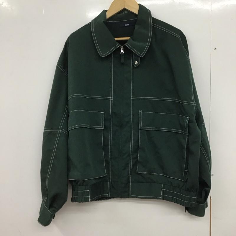 チャオパニック CIAOPANIC ジャケット、上着 ジャケット、ブレザー ジップアップジャケット アウター カラージャケット M 無地 緑 / グリーン /  メンズ USED 古着 中古 10146845