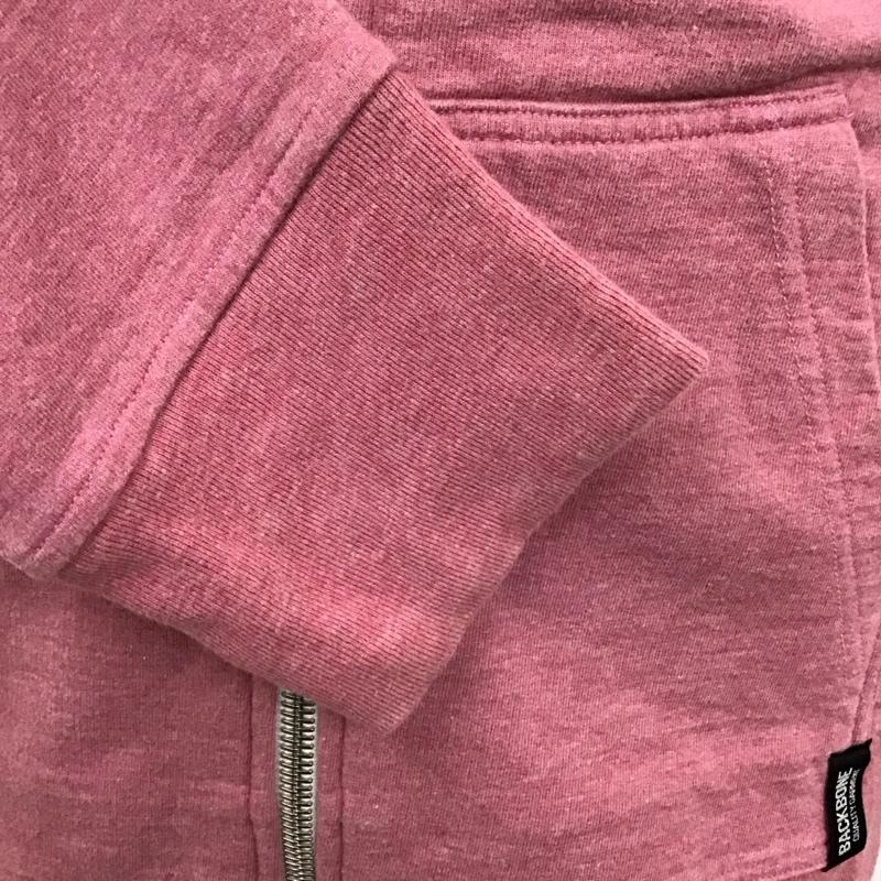 バックボーン BACK BONE パーカー 長袖 bb14ss-sw10 ジップアップパーカー フード付きジャケット スウェット L 無地 桃 / ピンク /  メンズ USED 古着 中古 10119144