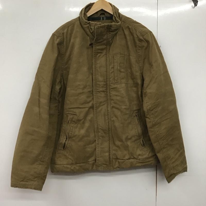 アメリカンイーグルアウトフィッターズ AMERICANEAGLEOUTFITTERS ジャケット、上着 ジャケット、ブレザー ジップアップジャケット アウター ミリタリージャケット L 無地 茶 / ブラウン /  メンズ USED 古着 中古 10141485