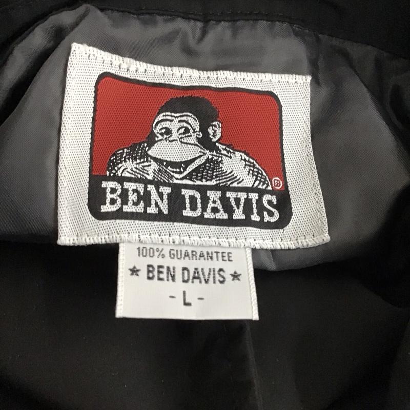 ベンデイビス BEN DAVIS ジャケット、上着 ジャケット、ブレザー G-9780015 SleeveLogoCoachesJKT ナイロンジャケット ベンチジャケット L ロゴ、文字 黒 / ブラック /  メンズ USED 古着 中古 10110728