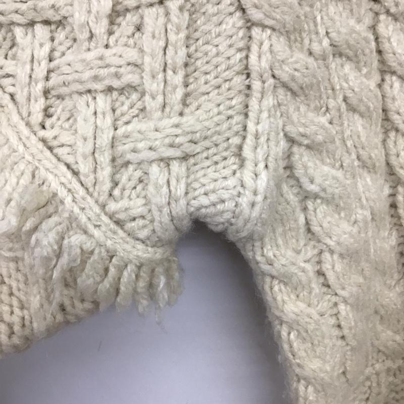 ザラ ZARA ニット、セーター 長袖 S 無地 アイボリー / アイボリー /  レディース USED 古着 中古 10139857
