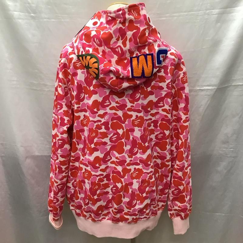 アベイシングエイプ A BATHING APE パーカー 長袖 ジップパーカー サルカモ シャークパーカー XXL 総柄 マルチカラー / マルチカラー /  メンズ USED 古着 中古 10122069