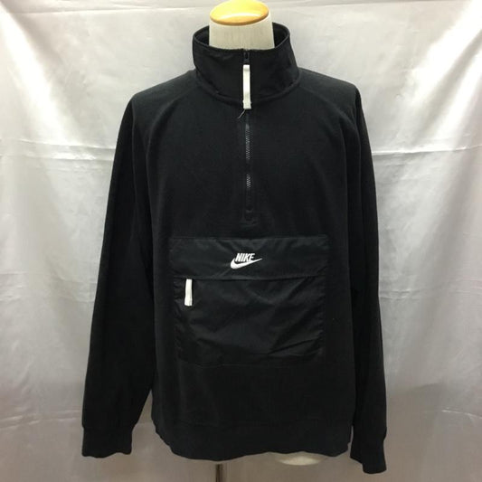 ナイキ NIKE ジャケット、上着 ジャケット、ブレザー cj4546-010 フリースアノラックジャケット プルオーバージャケット スポーツウェア XL ロゴ、文字 黒 / ブラック /  メンズ USED 古着 中古 10109413