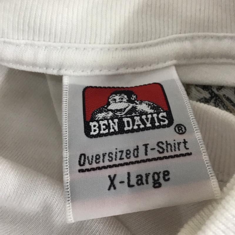 ベンデイビス BEN DAVIS Tシャツ 半袖 C-2580005 グラフィックTシャツ BARBERSHOPEMBROIDERYBIGTEE プリントTシャツ XL プリント 白 / ホワイト /  メンズ USED 古着 中古 10110736
