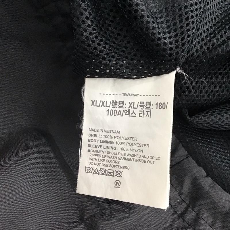 アンダーアーマー UNDER ARMOUR ジャケット、上着 ジャンパー、ブルゾン ジップアップパーカー ナイロンジャケット アウター XL ロゴ、文字 黒 / ブラック /  メンズ USED 古着 中古 10145017