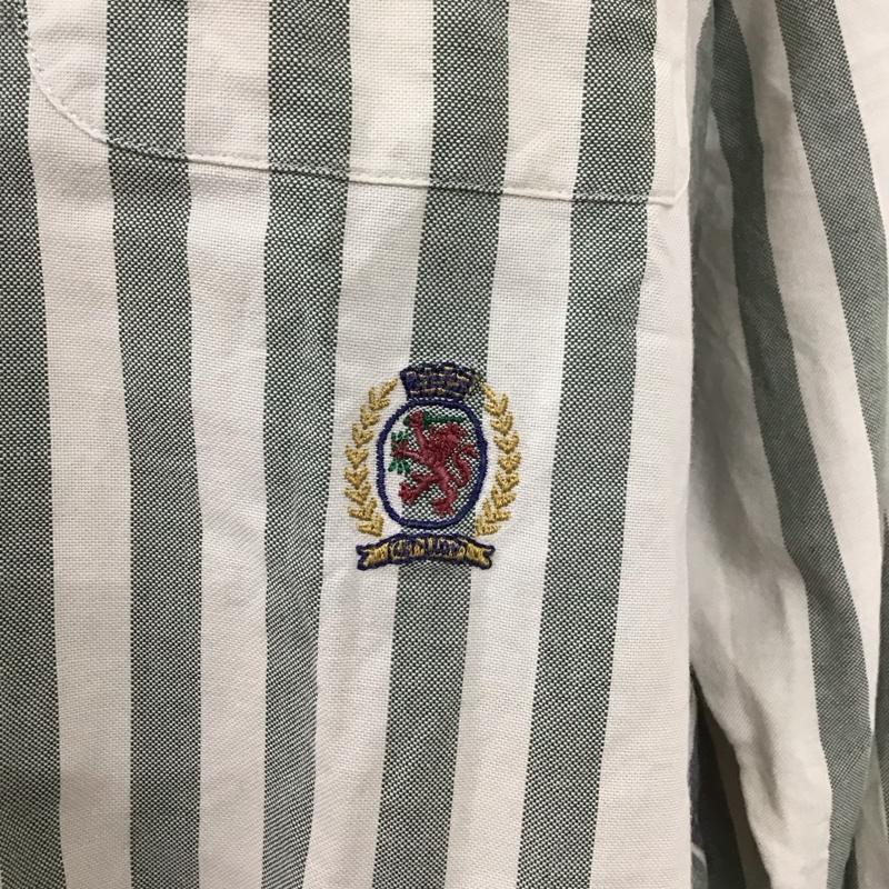 トミーヒルフィガー TOMMY HILFIGER シャツ、ブラウス 長袖 長袖シャツ ストライプシャツ カラーシャツ ボタンダウンシャツ M ストライプ マルチカラー / マルチカラー /  メンズ USED 古着 中古 10127729