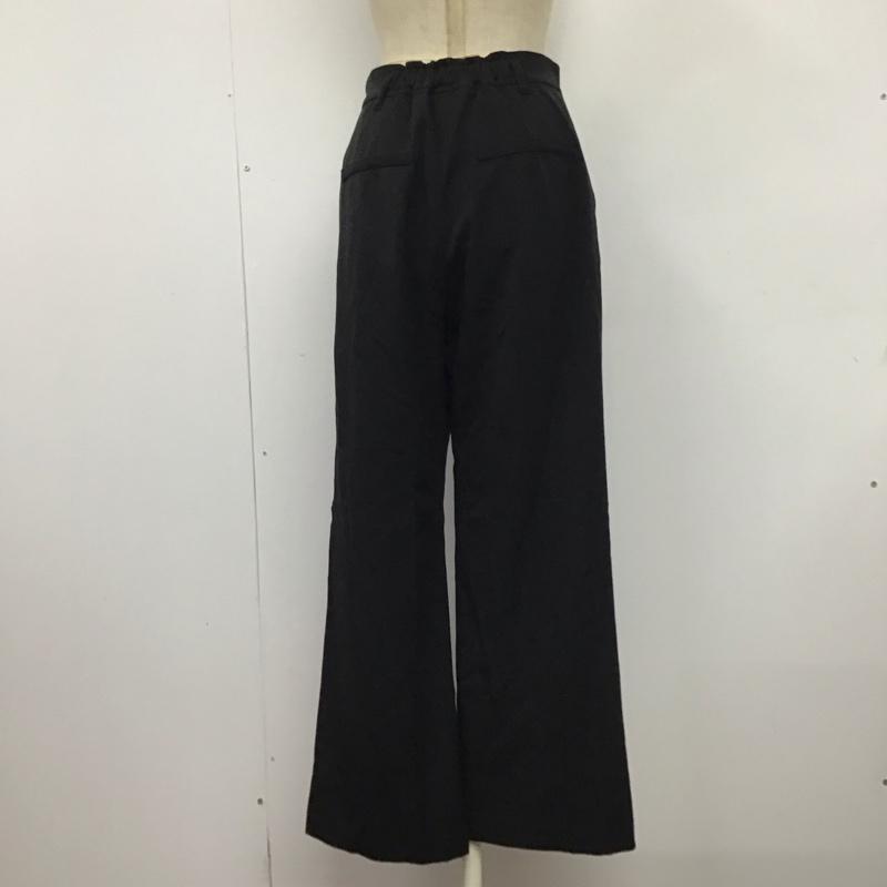 シンプリシテェ Simplicite パンツ スラックス スラックスパンツ ワイドパンツ カジュアルパンツ センタータックパンツ M 無地 黒 / ブラック /  レディース USED 古着 中古 10119445