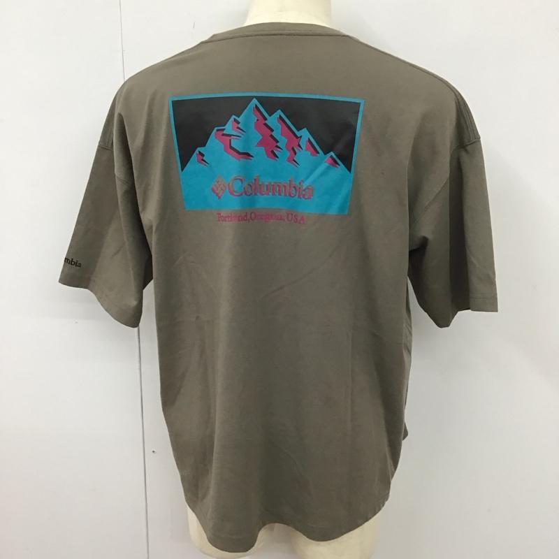 コロンビア Columbia Tシャツ 半袖 123 PM6871 Imperial Park Graphic SS Tee バックプリント M ロゴ、文字 灰 / グレー /  メンズ USED 古着 中古 10113922