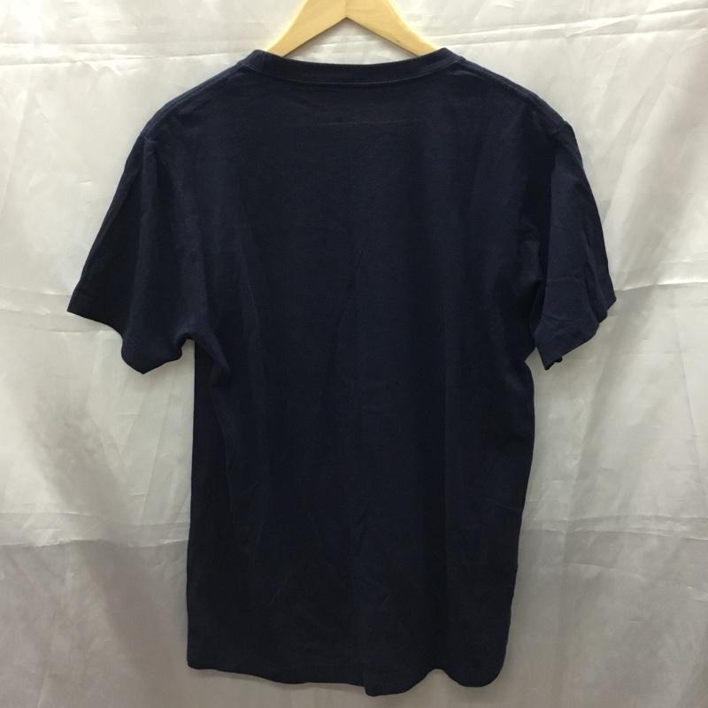 クイックシルバー Quiksilver Tシャツ 半袖 L プリント 紺 / ネイビー /  メンズ USED 古着 中古 10110627