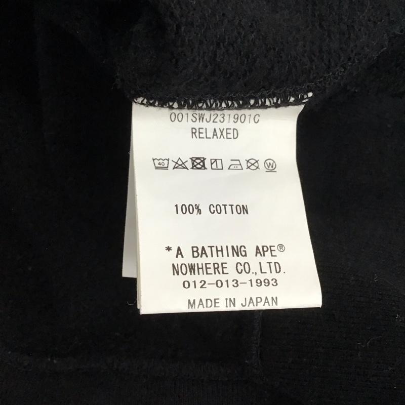 アベイシングエイプ A BATHING APE トレーナー 長袖 001swj231901c NEIGHBORHOOD コラボ 長袖トレーナー クルーネックカットソー L ロゴ、文字 黒 / ブラック /  メンズ USED 古着 中古 10130970