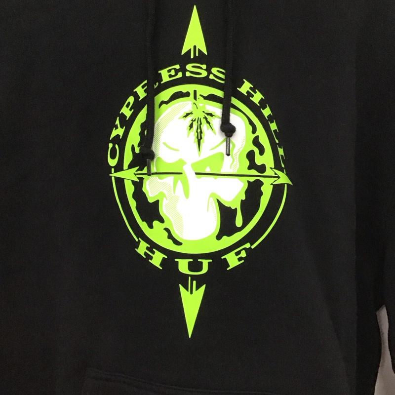 ハフ HUF パーカー 長袖 長袖パーカー プルオーバーパーカー スウェット cypresshill M プリント 黒 / ブラック /  メンズ USED 古着 中古 10149137