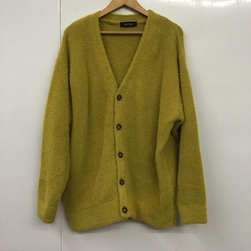 メランクルージュ Melan Cleuge カーディガン 長袖 L 無地 黄 / イエロー /  メンズ USED 古着 中古 10131051