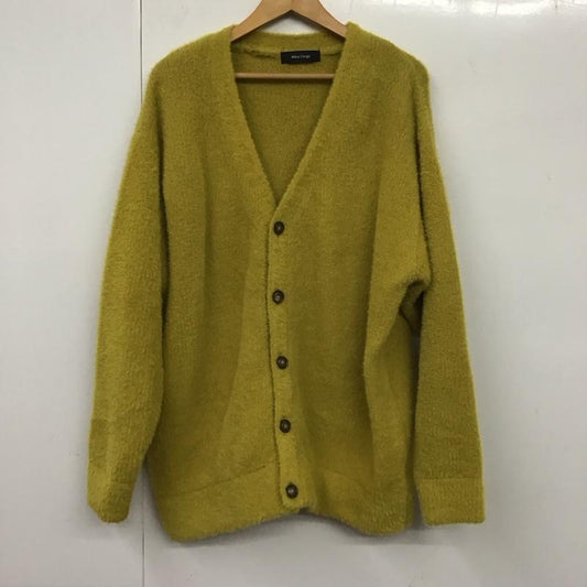 メランクルージュ Melan Cleuge カーディガン 長袖 L 無地 黄 / イエロー /  メンズ USED 古着 中古 10131051