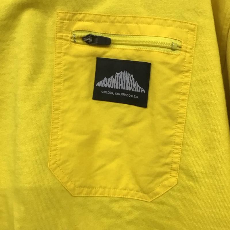 マウンテン スミス MOUNTAIN SMITH トレーナー 長袖 ms0-000-200016 長袖トレーナー クルーネックスウェット M ロゴ、文字 黄 / イエロー /  メンズ USED 古着 中古 10141481