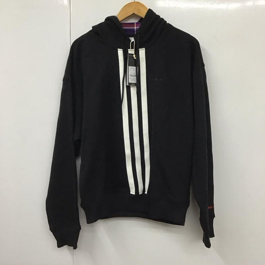 アディダス adidas パーカー 長袖 jg1337 コーンフーディ 長袖パーカー プルオーバー Korn L ロゴ、文字 黒 / ブラック /  メンズ USED 古着 中古 10130699