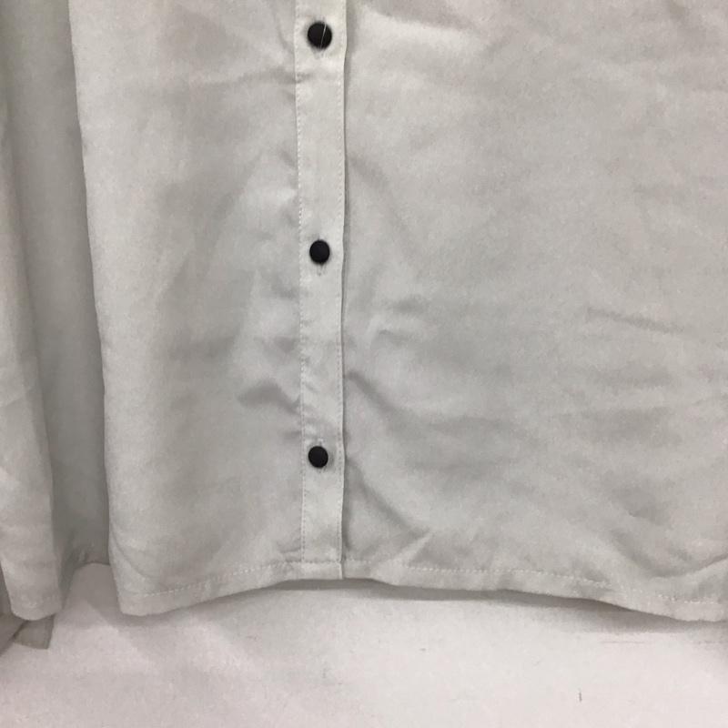 アクシーズファム axes femme シャツ、ブラウス 長袖 M 無地 灰 / グレー /  レディース USED 古着 中古 10150997