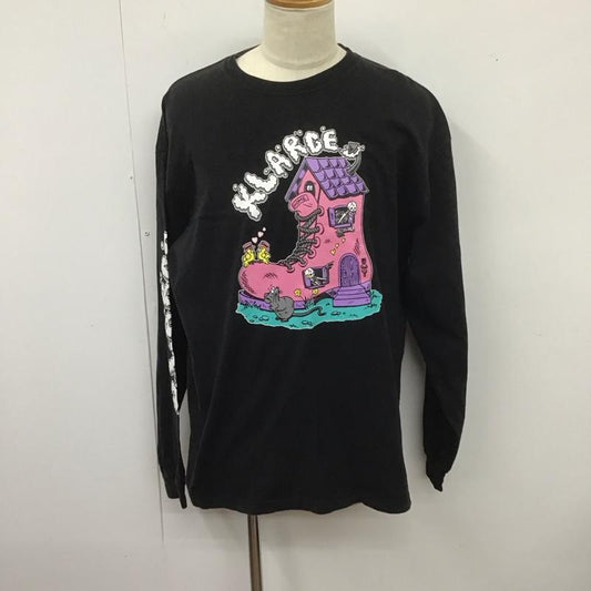 エクストララージ XLARGE カットソー 長袖 長袖カットソー プリントカットソー クルーネック XL プリント 黒 / ブラック /  メンズ USED 古着 中古 10126655