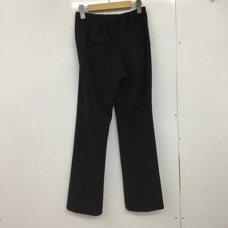 ウィムガゼット Whim Gazette ボトムス ボトムス WGZ1022102A0009 フロントスリットパンツ フレアパンツ 36 無地 黒 / ブラック /  レディース USED 古着 中古 10147179