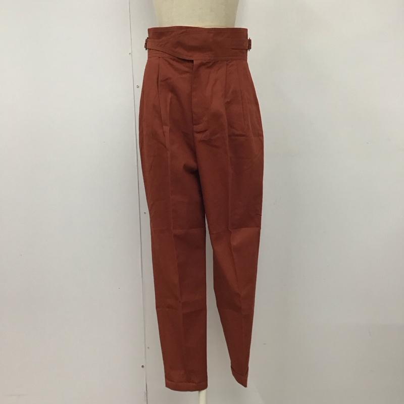 スライ SLY ボトムス ボトムス 030ASB31-0170 DOUBLEBELTED センタープレスパンツ 2 無地 茶 / ブラウン /  レディース USED 古着 中古 10120153