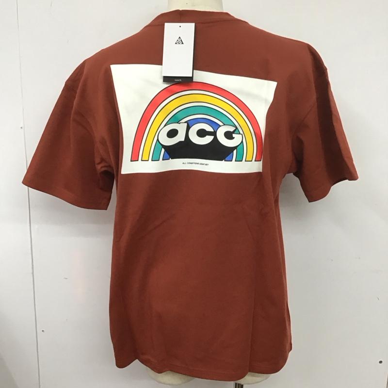 ナイキ エィシージー NIKE ACG Tシャツ 半袖 dj1143-670 Tシャツ 半袖カットソー プリントTシャツ XL ロゴ、文字 茶 / ブラウン /  メンズ USED 古着 中古 10126531