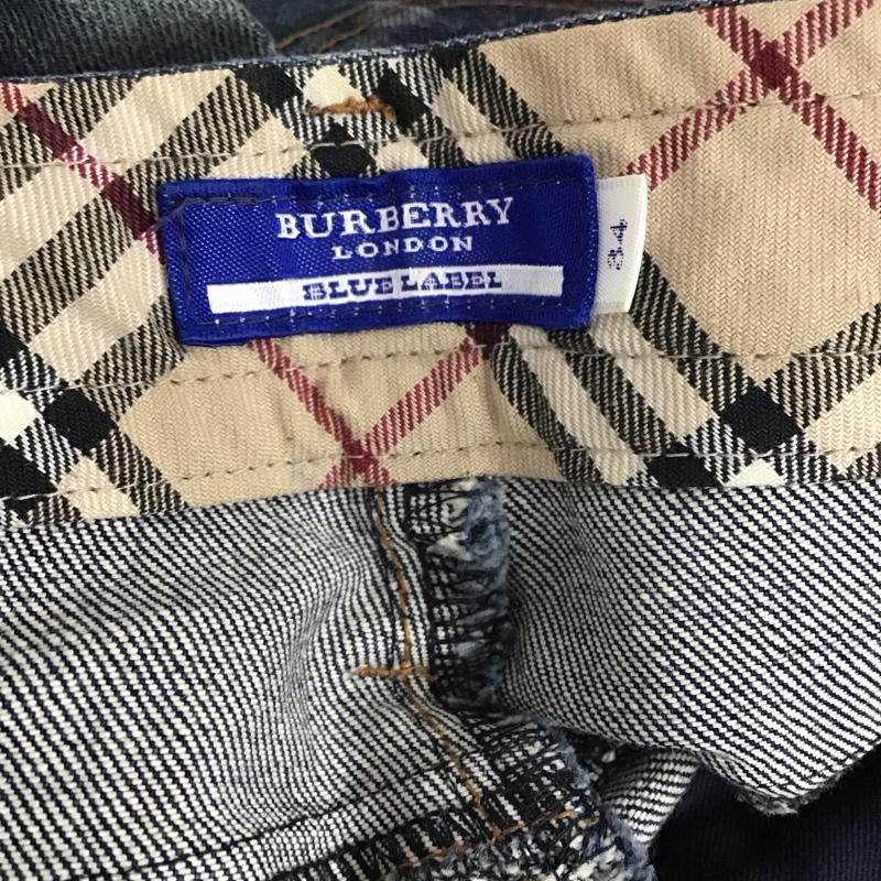 バーバリーブルーレーベル BURBERRY BLUE LABEL パンツ デニム、ジーンズ 34 無地 インディゴ / インディゴ /  レディース USED 古着 中古 10121732