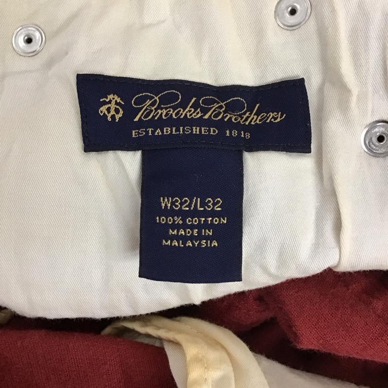 ブルックスブラザーズ BROOKS BROTHERS パンツ デニム、ジーンズ コーデュロイパンツ ワイドパンツ ストレートパンツ カジュアルパンツ 32インチ 無地 えんじ / ワインレッド /  メンズ USED 古着 中古 10113604
