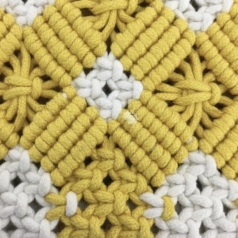 ザラ ZARA トートバッグ トートバッグ 6457 710 090  白 / ホワイト / X 黄 / イエロー /  レディース USED 古着 中古 10147725