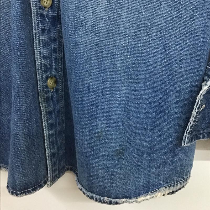 エヴリス EVRIS ジャケット、上着 ジャケット、ブレザー 372420100701 オーバーサイズデニムシャツジャケット FREE 無地 水色 / ライトブルー /  レディース USED 古着 中古 10147830