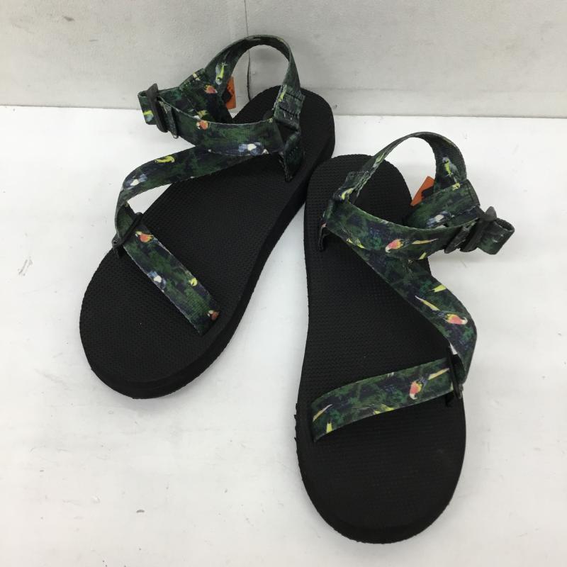 コロンビア Columbia サンダル サンダル 総柄 緑 / グリーン /  メンズ USED 古着 中古 10134723