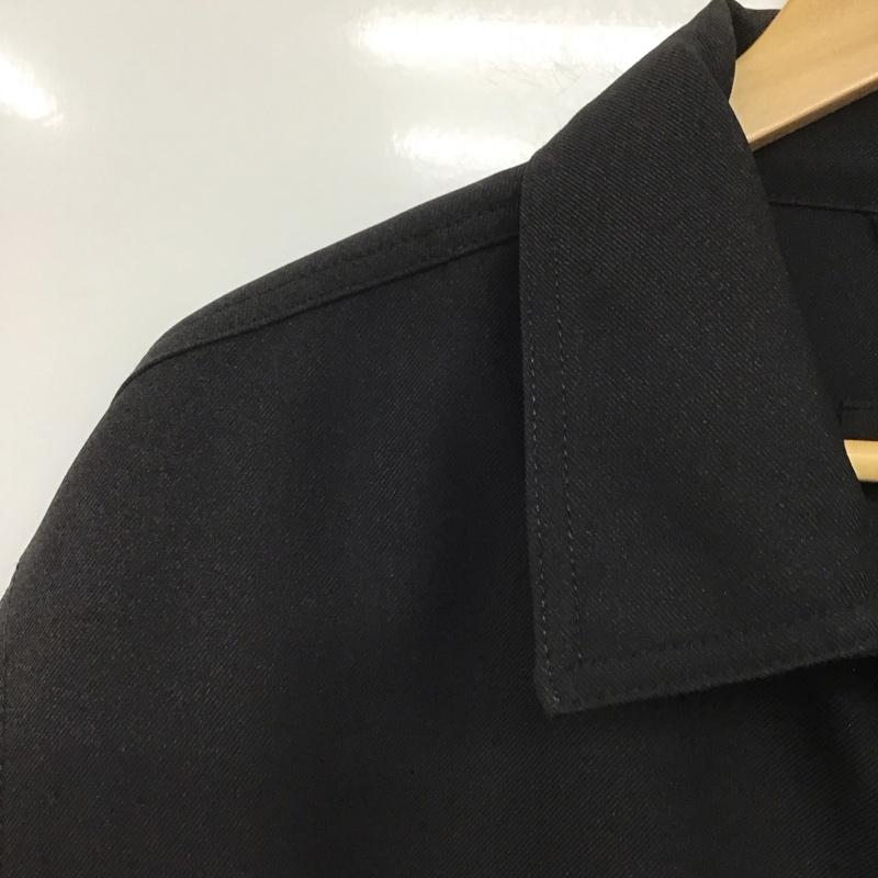 プア PWA ジャケット、上着 ジャケット、ブレザー ジップアップジャケット アウター カラージャケット L 無地 黒 / ブラック /  メンズ USED 古着 中古 10143263