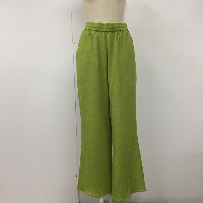 ニコアンド niko and... ボトムス ボトムス S223IL21FL イージーパンツ ワイドパンツ L  黄緑 / イエローグリーン /  レディース USED 古着 中古 10111558