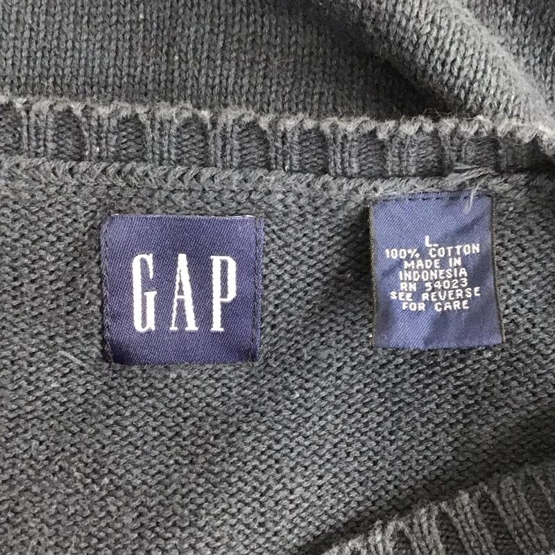 ギャップ GAP ベスト ベスト ニットベスト ノースリーブニット Vネック L 無地 紺 / ネイビー /  メンズ USED 古着 中古 10123963