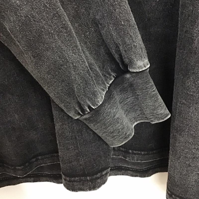 古着 USED カットソー 長袖 長袖カットソー プリントカットソー クルーネック 古着 L プリント 黒 / ブラック /  メンズ USED 古着 中古 10134934