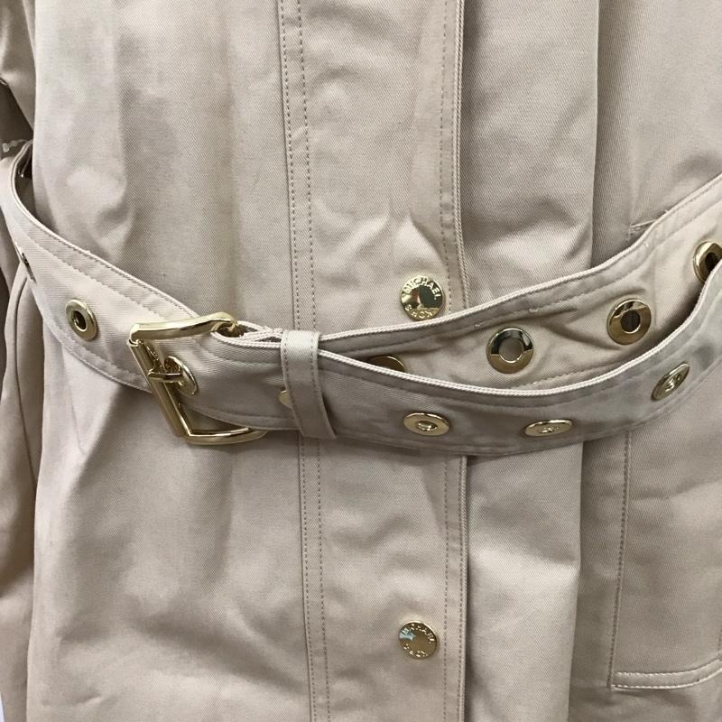 マイケルコース MICHAEL KORS ジャケット、上着 ジャケット、ブレザー 長袖ロングジャケット アウタートレンチコート 24ss M 無地 ベージュ / ベージュ /  レディース USED 古着 中古 10126494