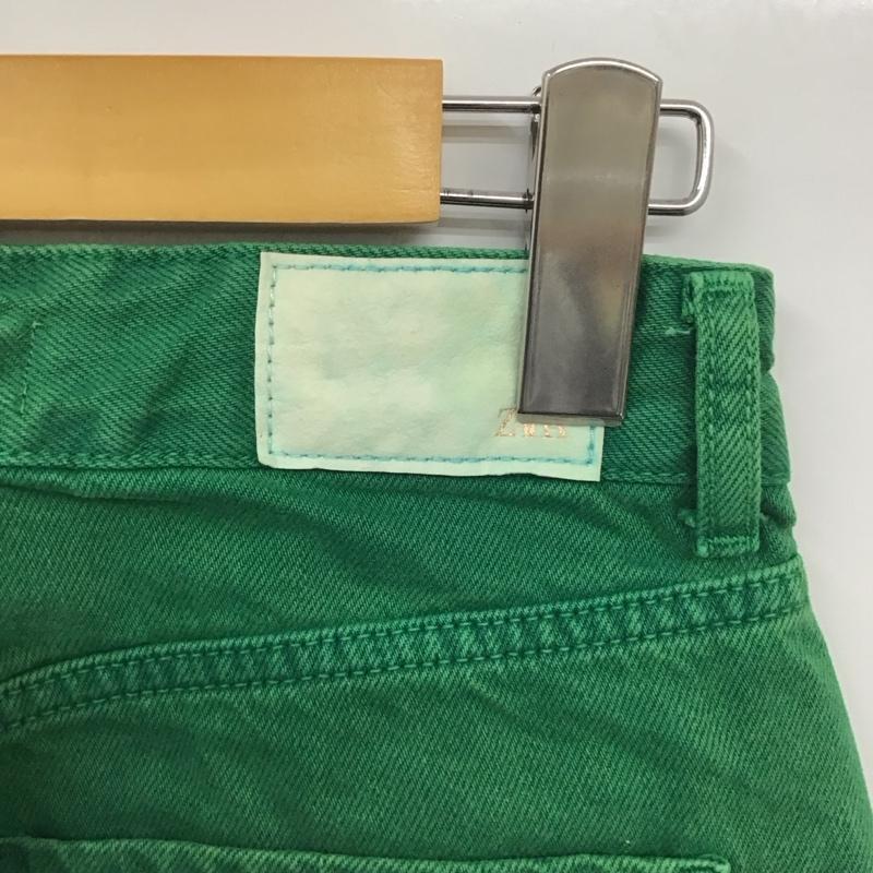 ザラ ZARA パンツ デニム、ジーンズ 32インチ 無地 緑 / グリーン /  レディース USED 古着 中古 10130397