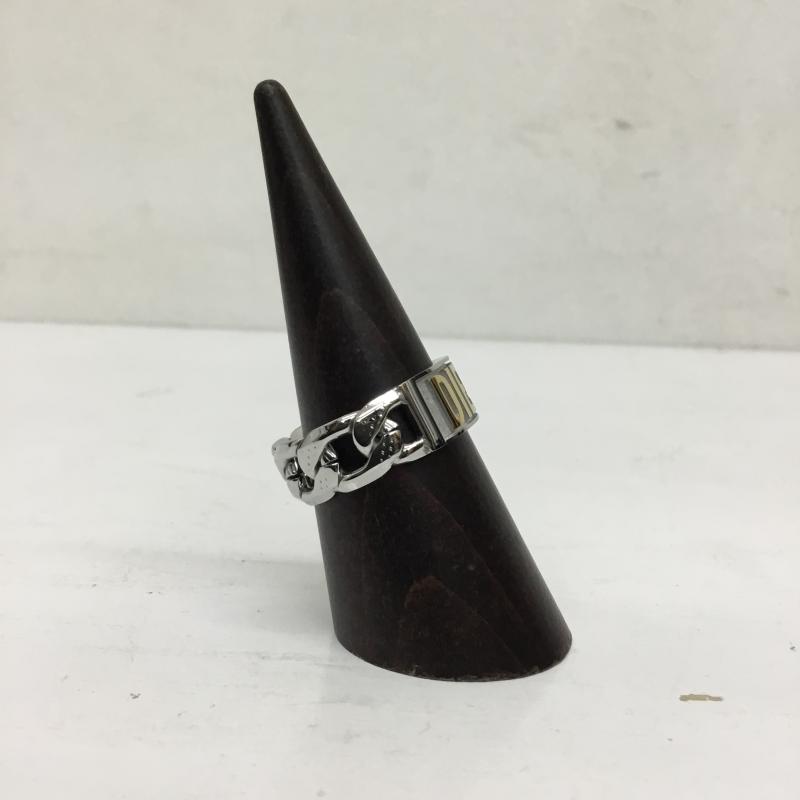 ディーゼル DIESEL アクセサリー 指輪 ロゴチェーン　ツートーンリング FREE ロゴ、文字 金 / ゴールド / X 銀 / シルバー /  メンズ USED 古着 中古 10144636