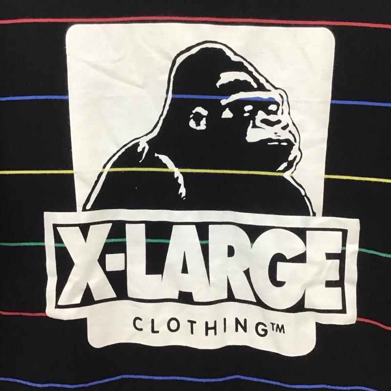 エクストララージ XLARGE Tシャツ 半袖 半袖カットソー プリントTシャツ クルーネックカットソー L プリント 黒 / ブラック /  メンズ USED 古着 中古 10129692
