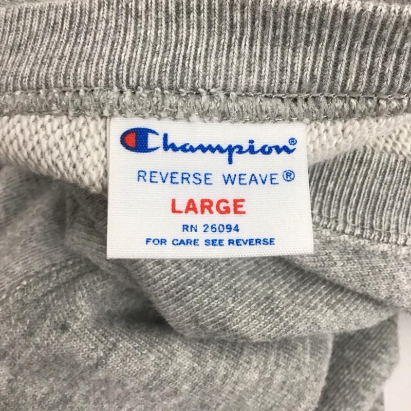 チャンピオン Champion トレーナー 長袖 L 無地 灰 / グレー /  メンズ USED 古着 中古 10121748