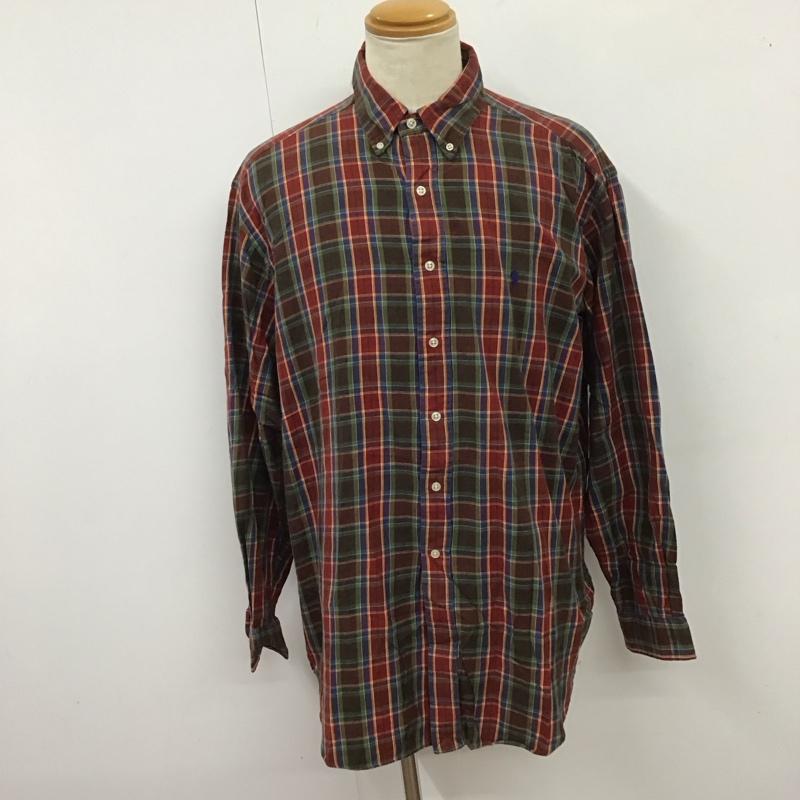 ラルフローレン RALPHLAUREN シャツ、ブラウス 長袖 長袖シャツ カラーシャツ ボタンダウンシャツ 長袖カットソー チェックシャツ L チェック マルチカラー / マルチカラー /  メンズ USED 古着 中古 10123943