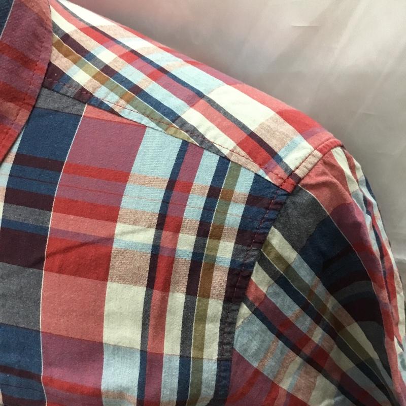 エディーバウアー Eddie Bauer シャツ、ブラウス 半袖 半袖シャツ カラーシャツ 半袖カットソー チェックシャツ S チェック マルチカラー / マルチカラー /  メンズ USED 古着 中古 10113541